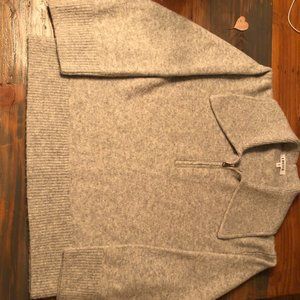EDITED : Cozy sweater : 3/4 zip-up Open Collar